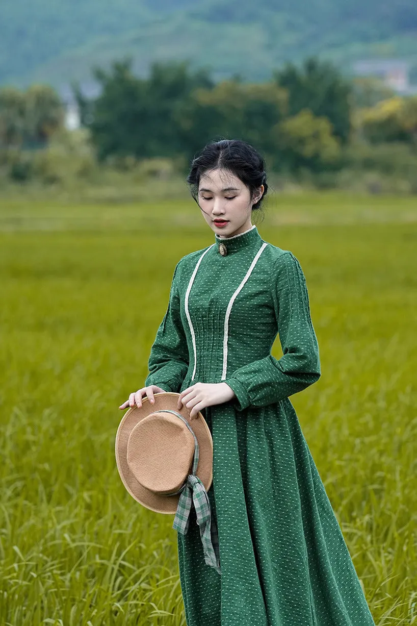 Jane Austen Style Green Dress