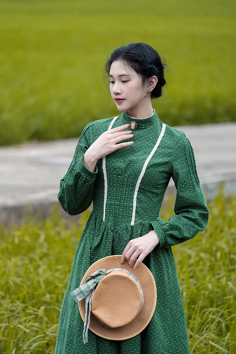 Jane Austen Style Green Dress
