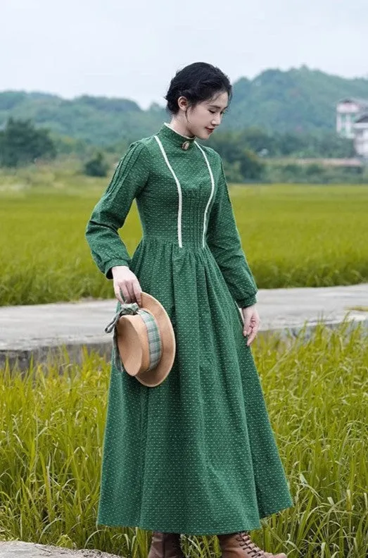 Jane Austen Style Green Dress