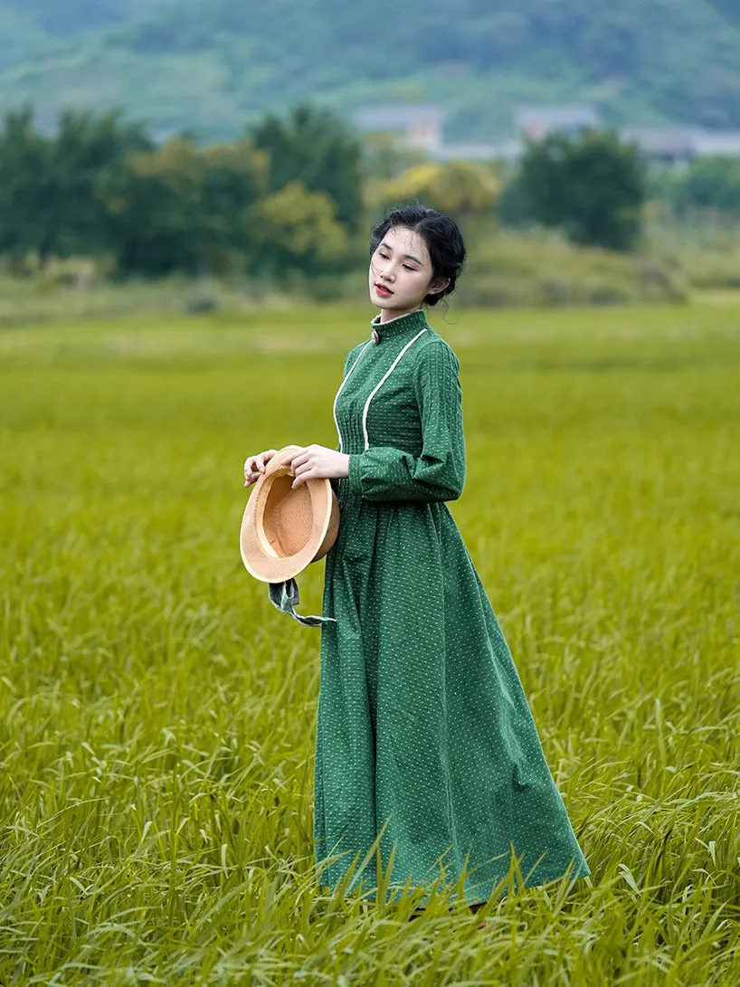 Jane Austen Style Green Dress