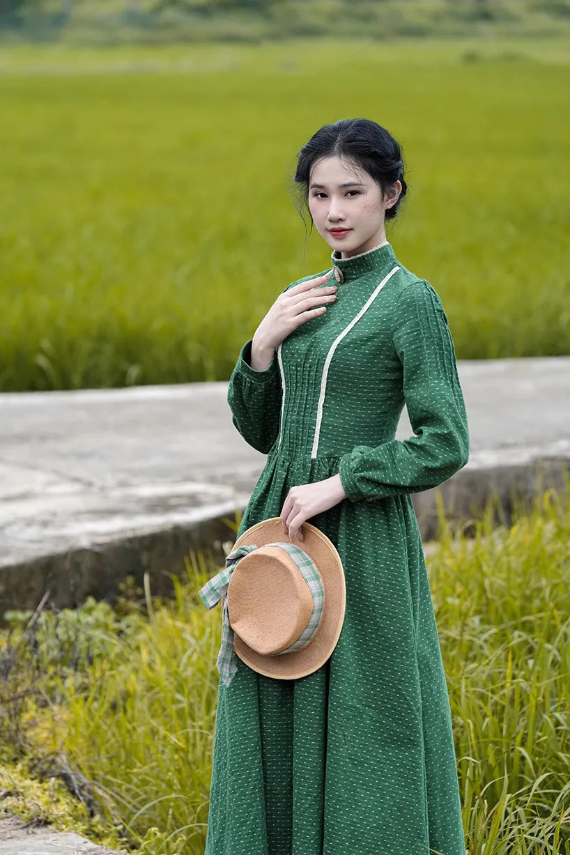 Jane Austen Style Green Dress