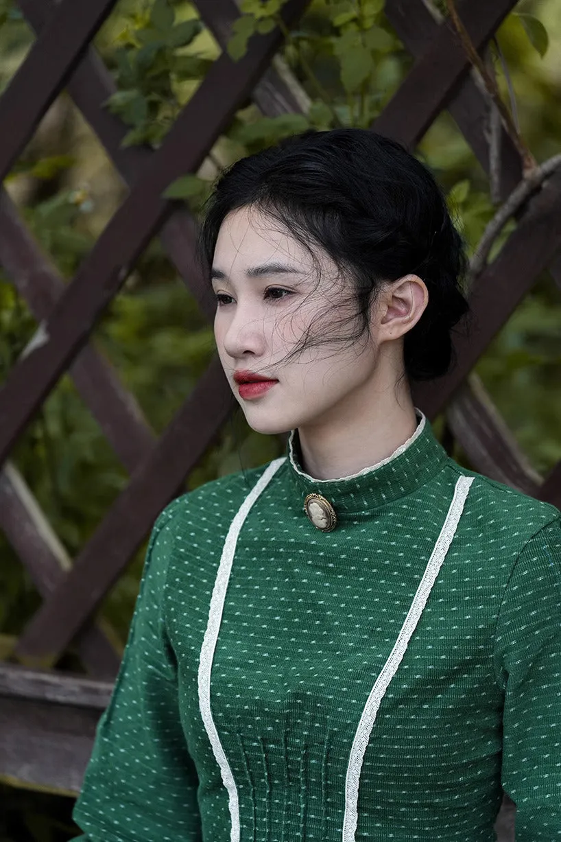 Jane Austen Style Green Dress