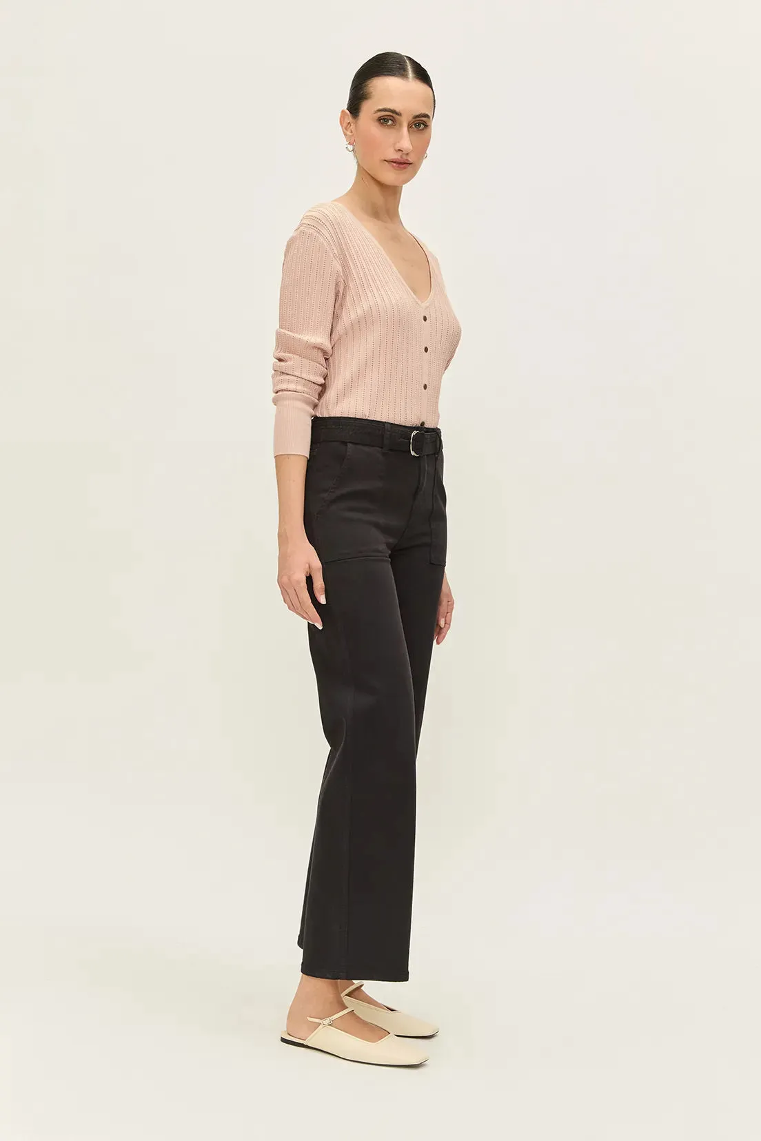 Jeans Mujer Liso Negro