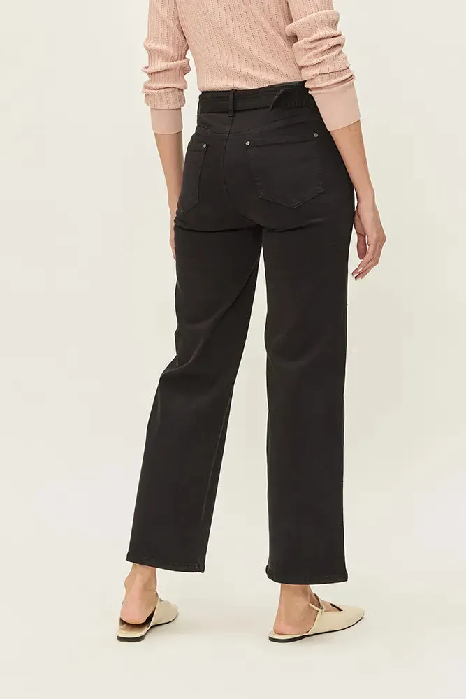 Jeans Mujer Liso Negro
