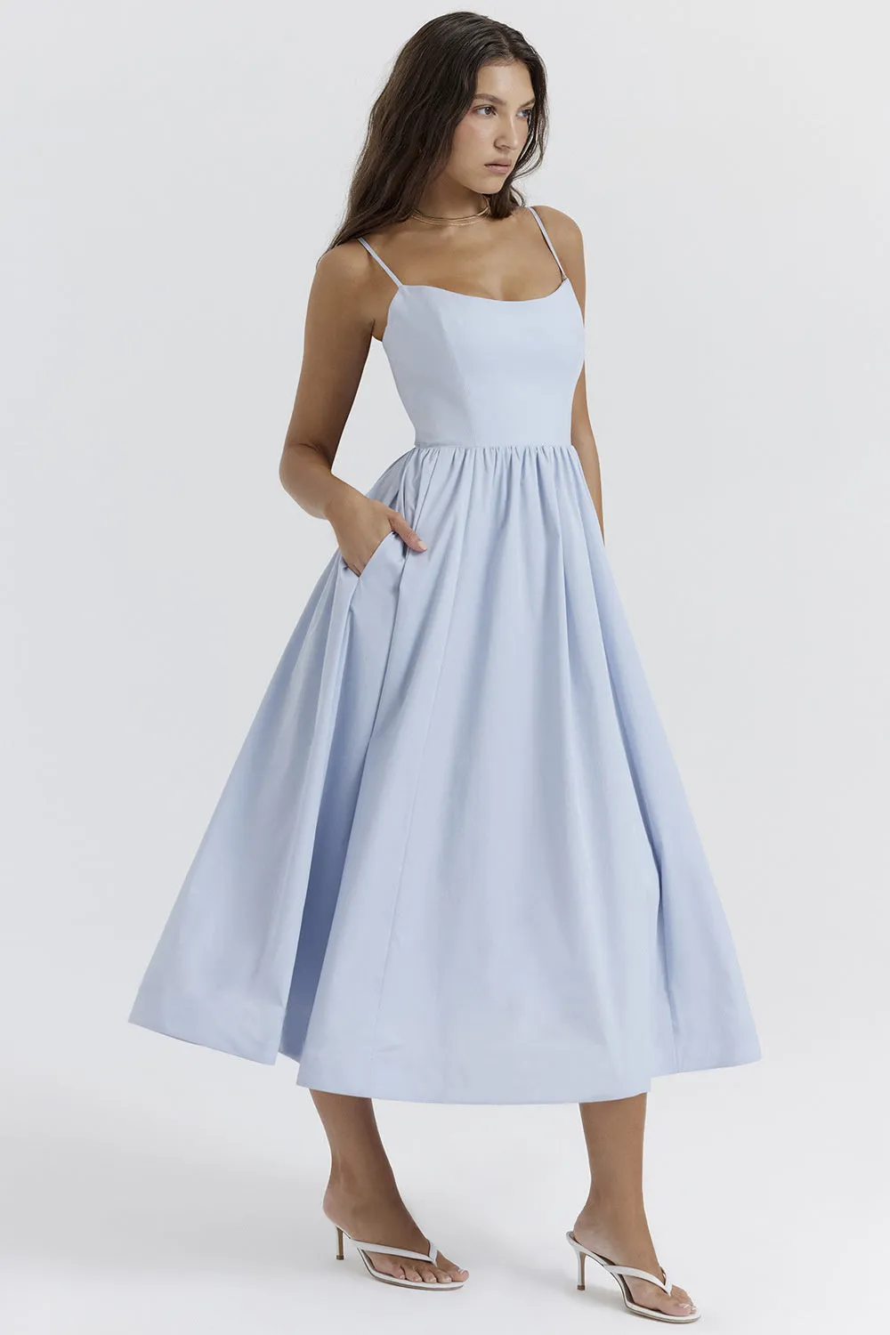 Joan A-line Loose Midi Dress