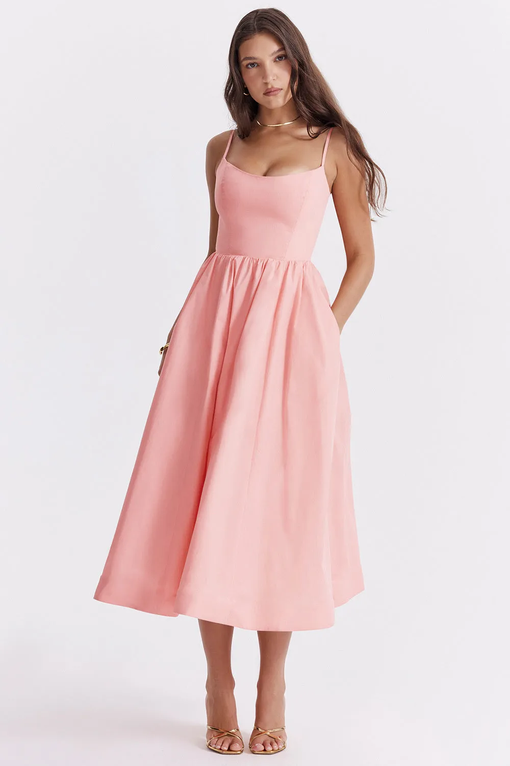 Joan A-line Loose Midi Dress