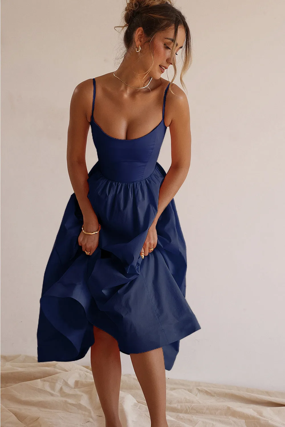 Joan A-line Loose Midi Dress