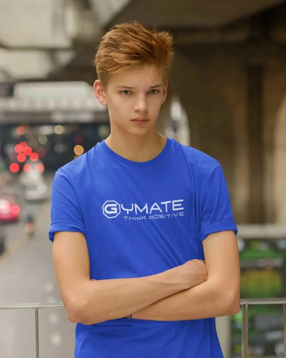 Junior T Shirts | Designer Gymate Think Positive