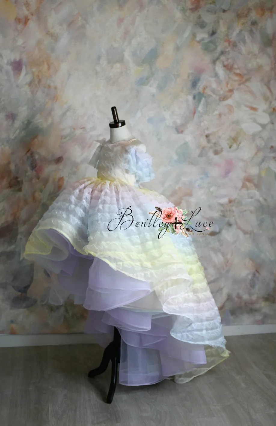 LEILA "Ruffled Rainbow" -   High Low Dress ( 6 Year - Petite 9 Year)