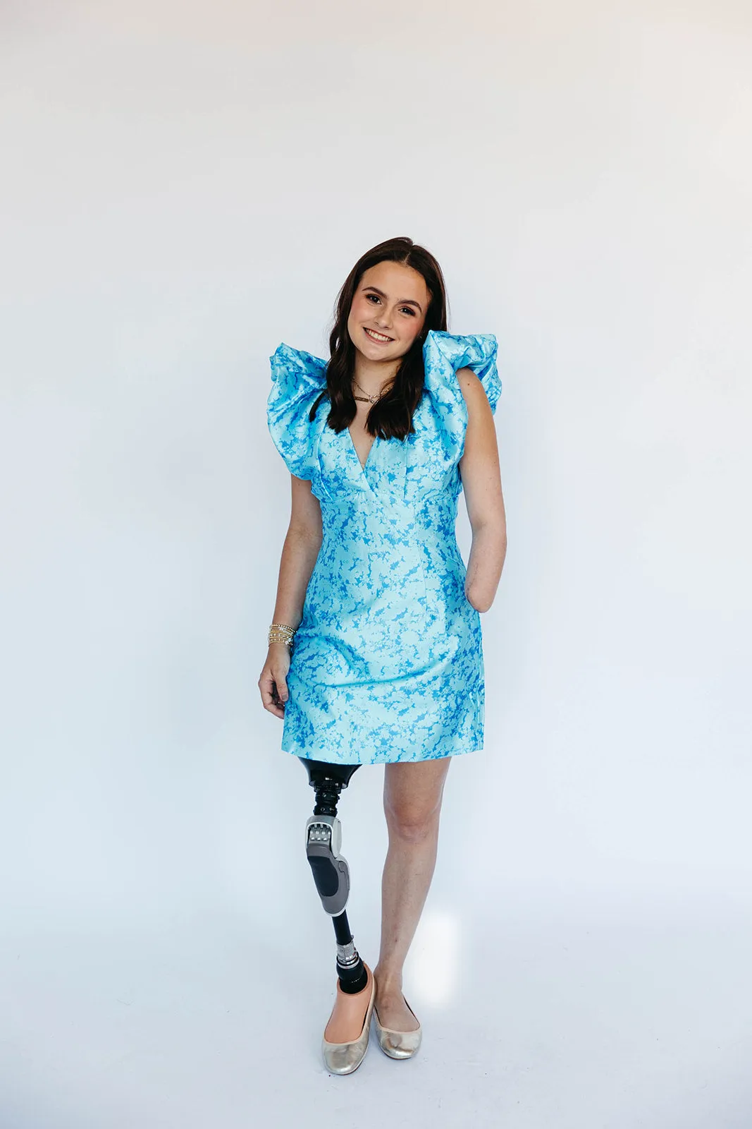 Luca Mini Dress - Blue