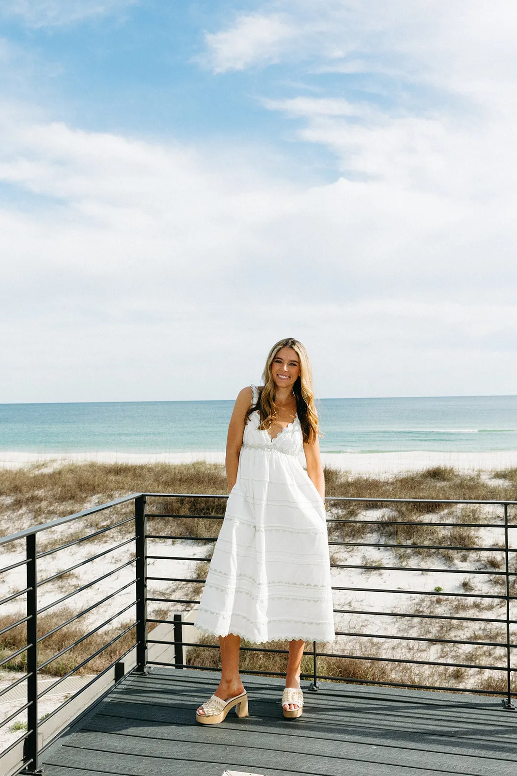 Maeve Midi Dress - Off White