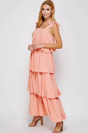 Making Moves Tiered Sleeveless Maxi Dress