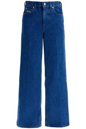 MARNI wide flared leg jeans with a