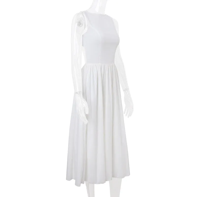 Mary High Waist Backless Maxi Dress