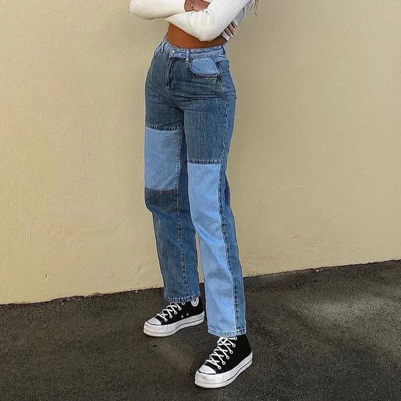 Megan Patchwork Jeans