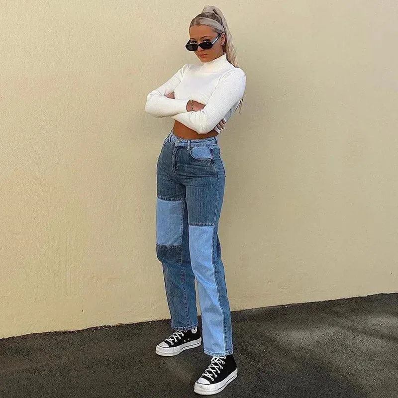 Megan Patchwork Jeans