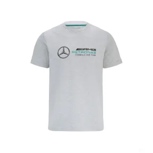 Mercedes T-Shirt, Large Logo, Grey, 2022