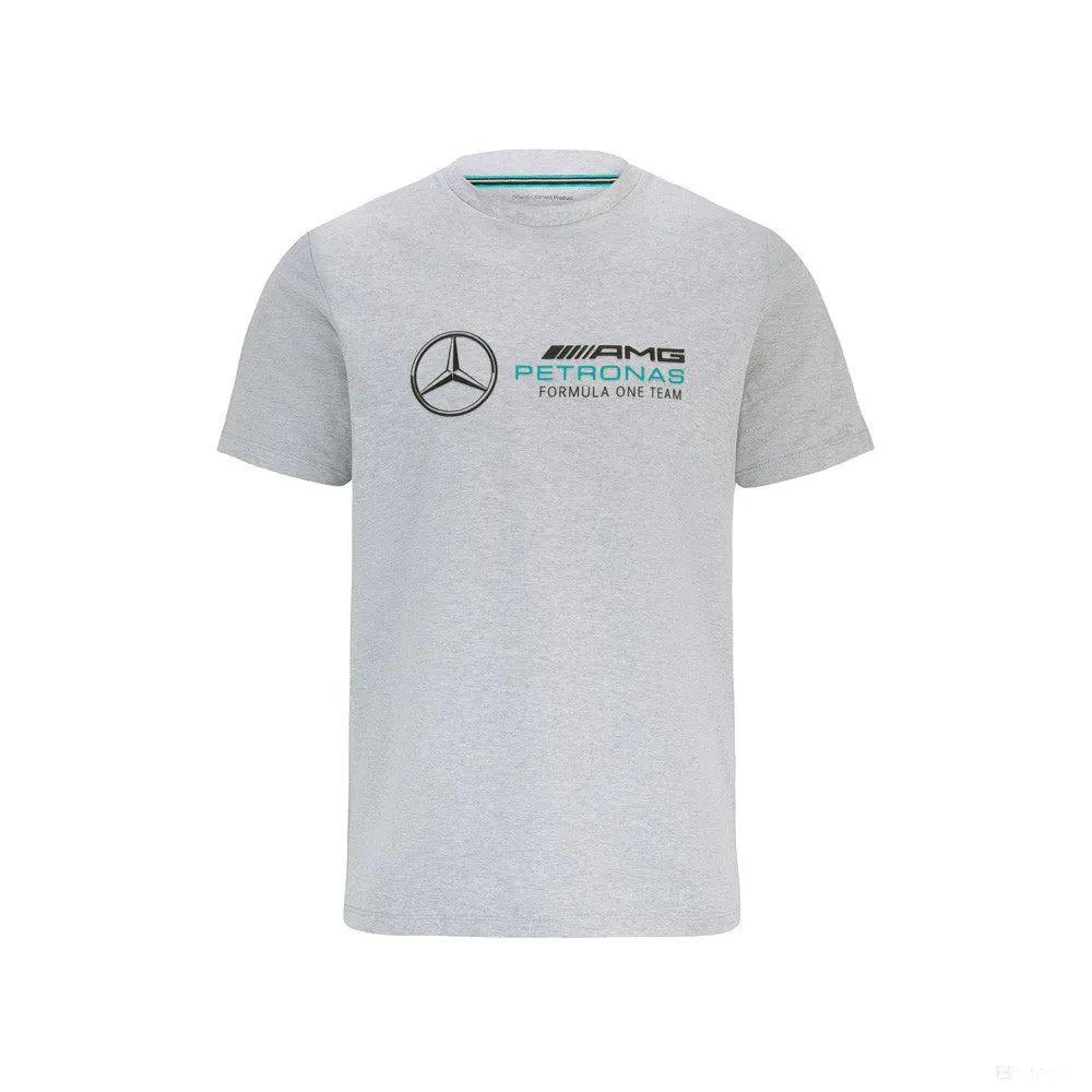 Mercedes T-Shirt, Large Logo, Grey, 2022