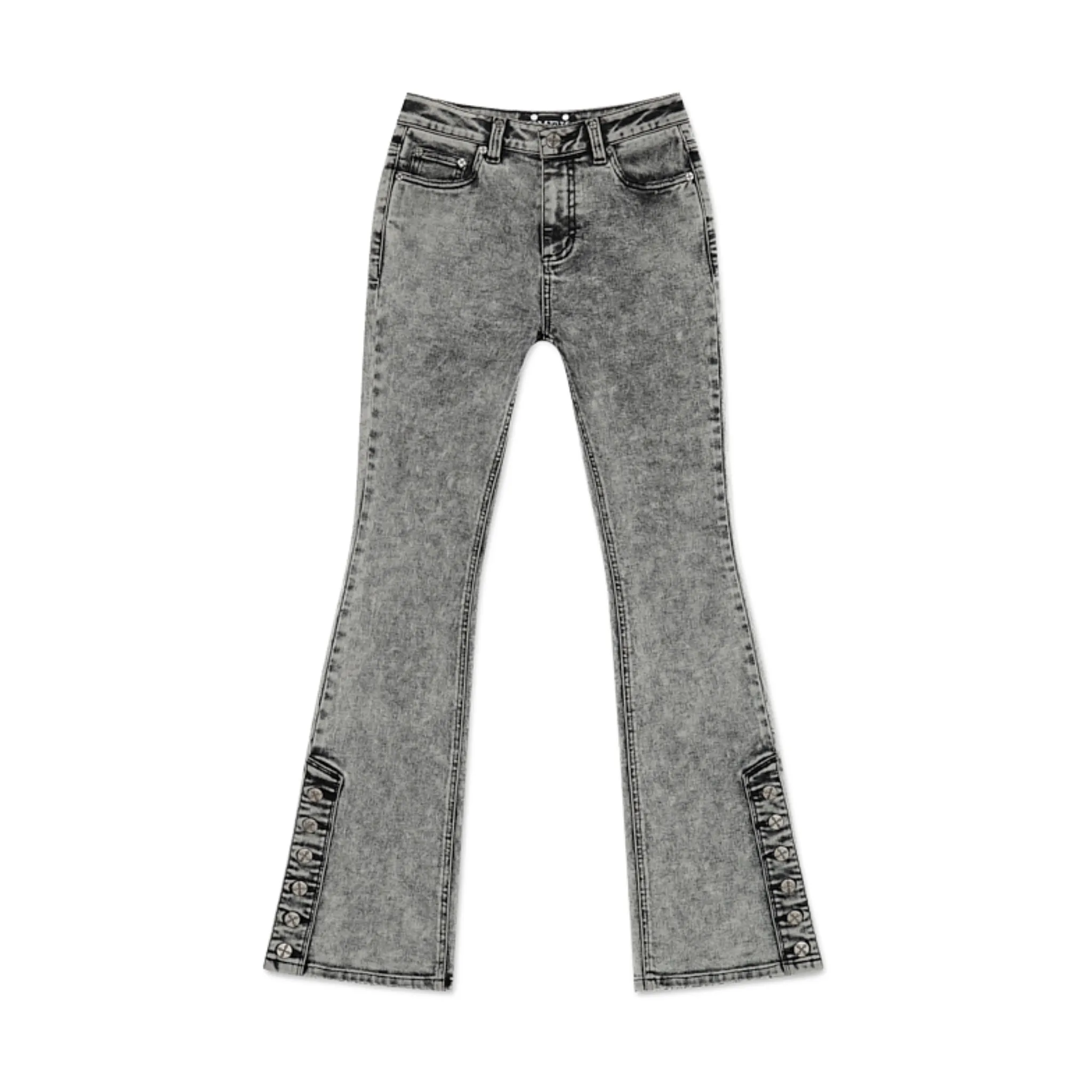 Mermaid Biker Jeans Black Grey