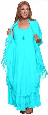 Moroccan Magic Dress with Fringe