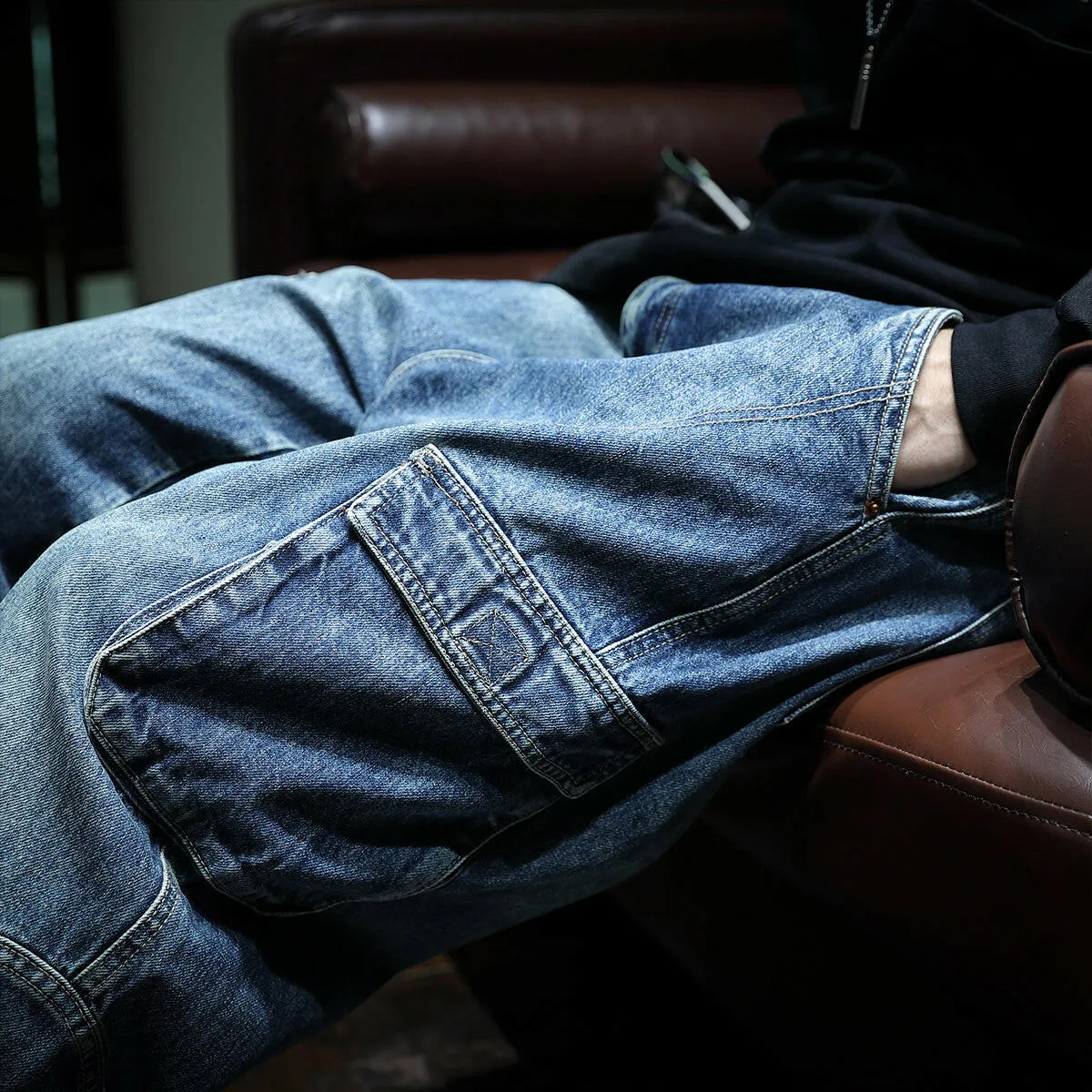 Multi-pocket Loose Men's Pants P0037