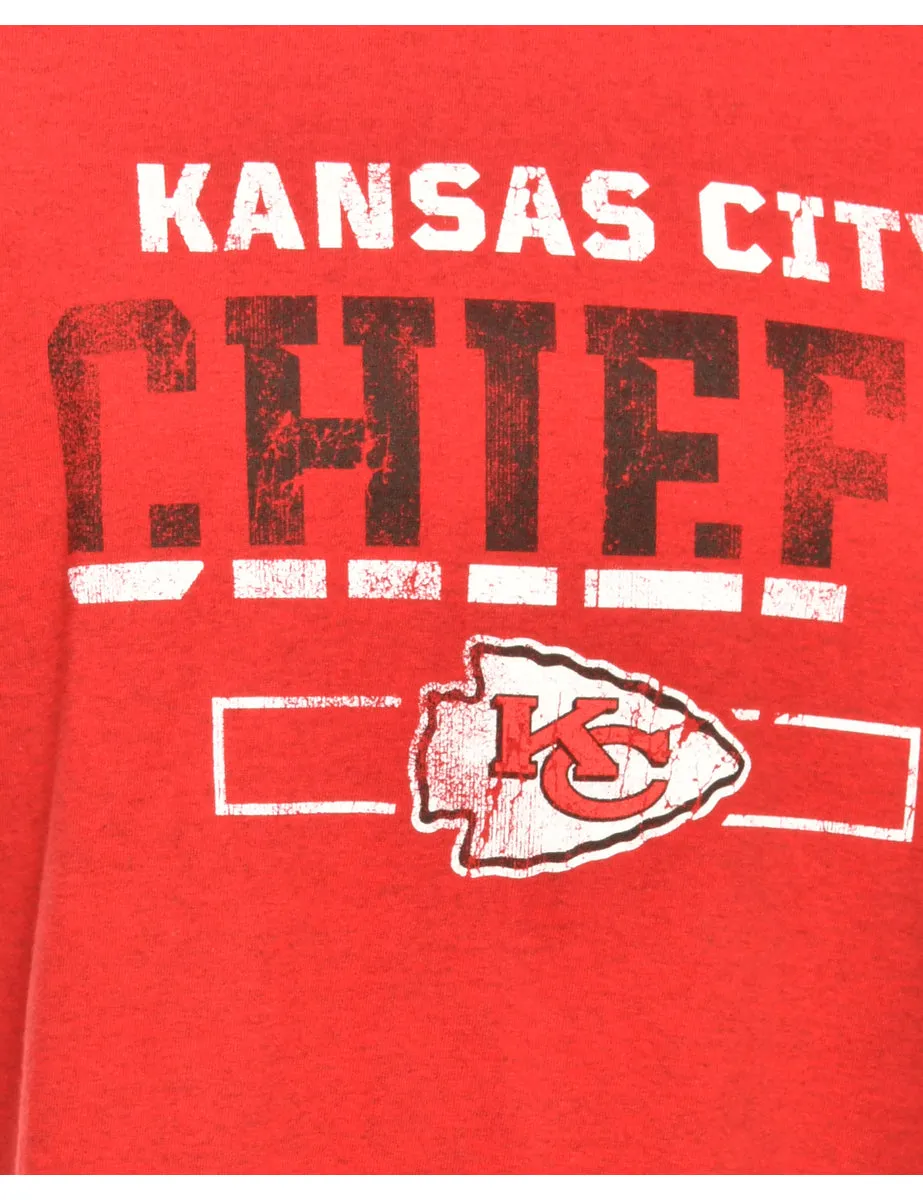 NFL Red Sports T-shirt - M