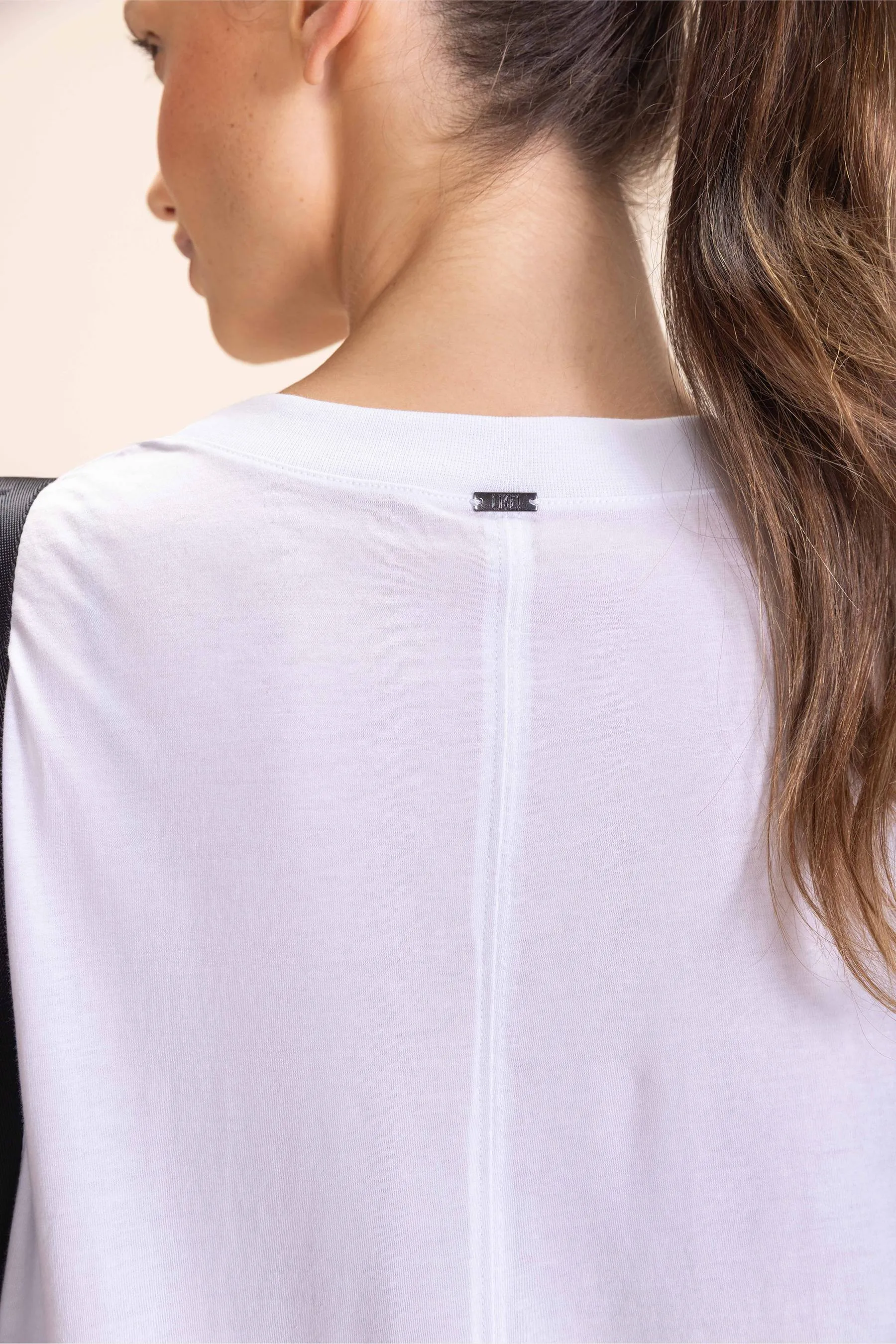 Pima Cotton Half-Knit T-Shirt