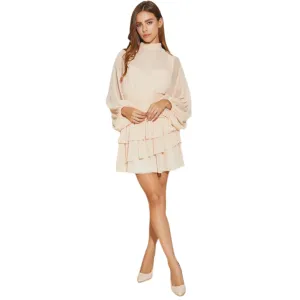 Pleated Tiered Dress