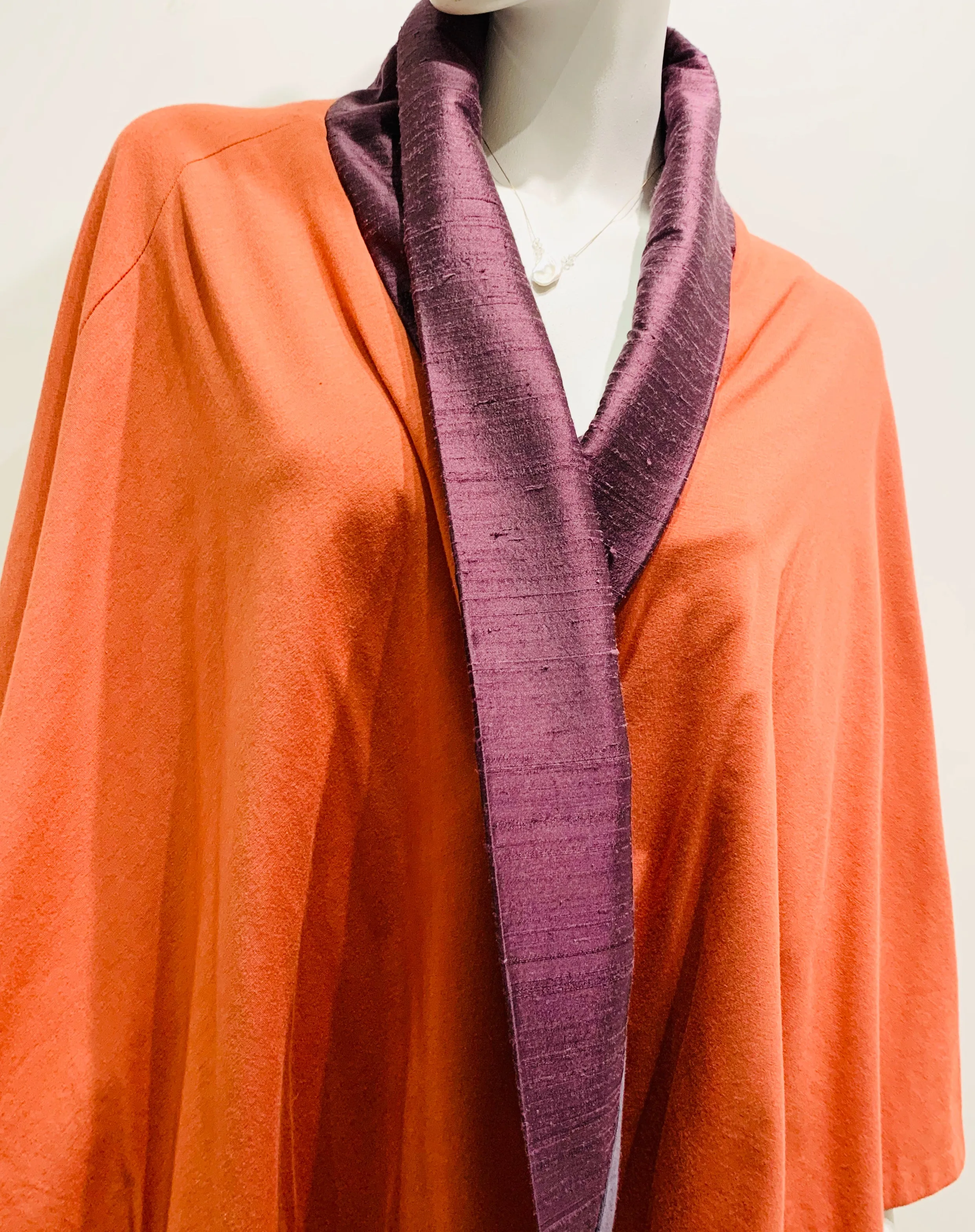 Plum & Orange - Magic Swing Cape
