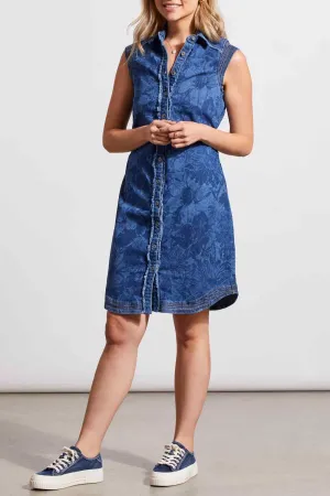 Printed Denim Dress