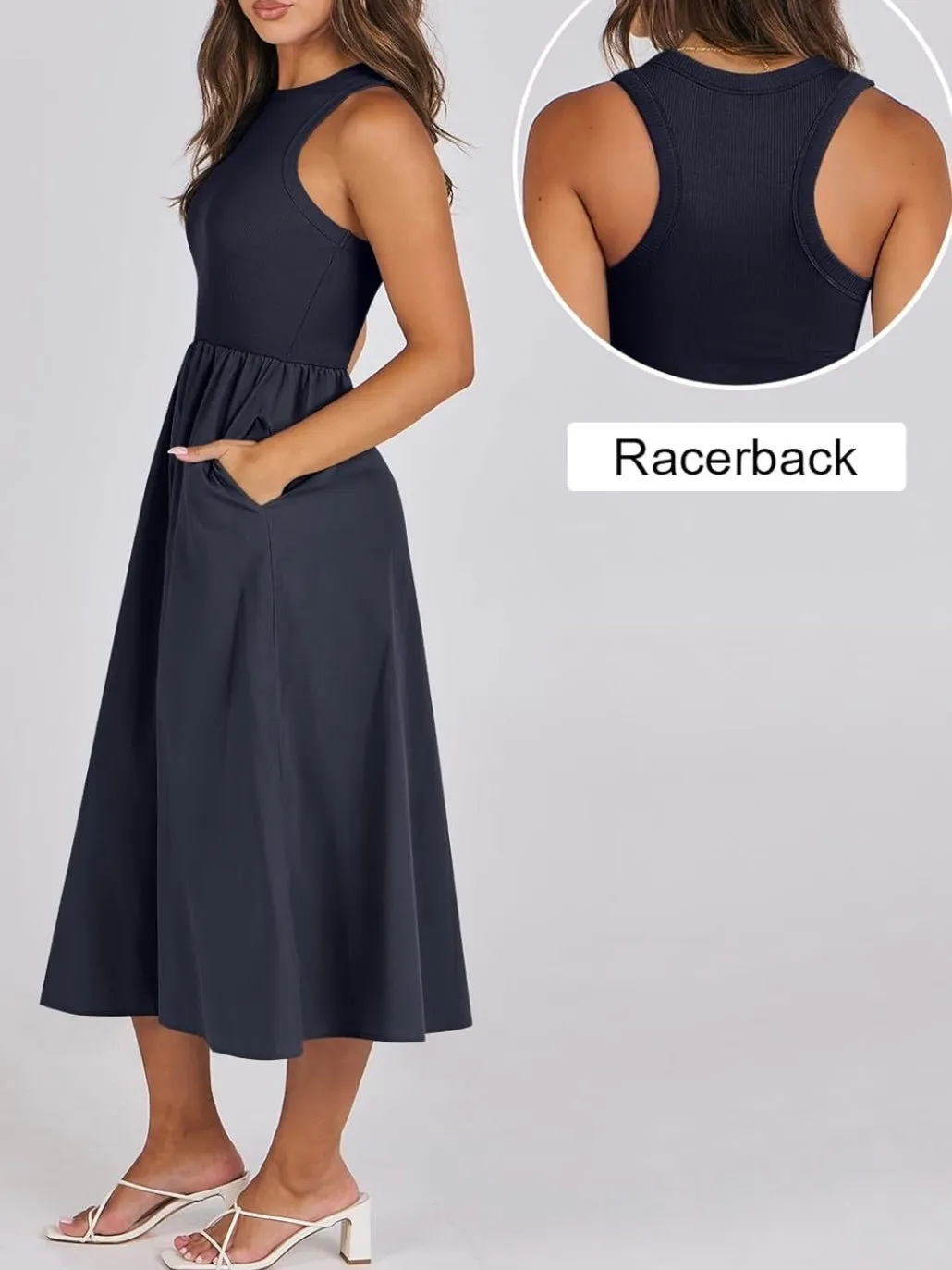 Racerback midi dress