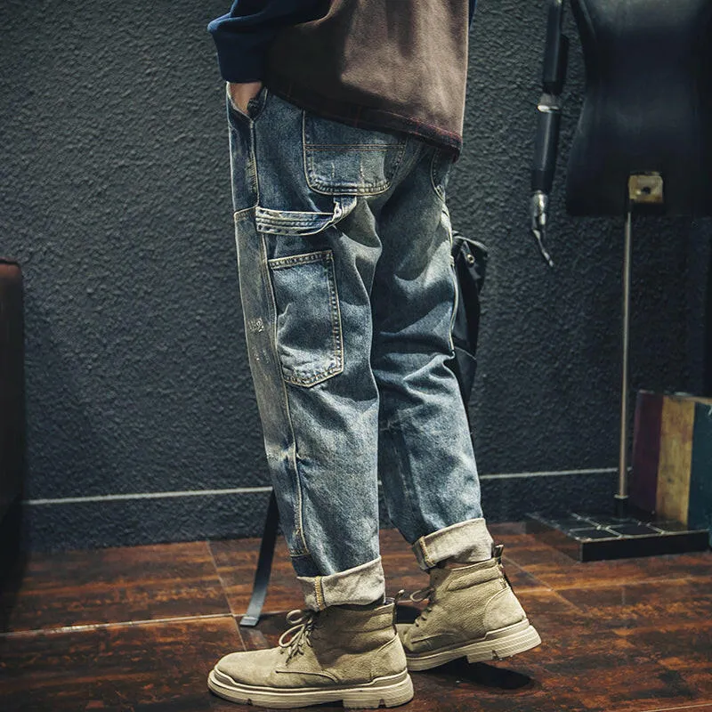 Retro Men's Loose Jeans P0005