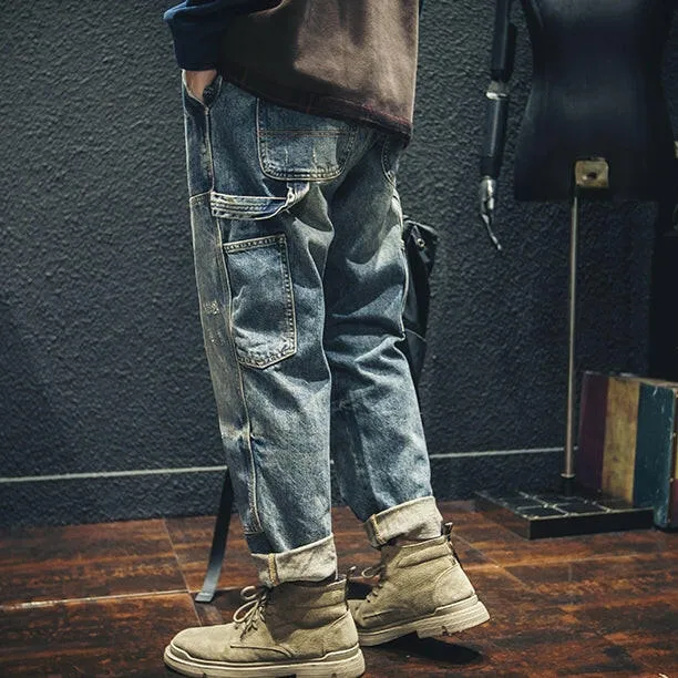 Retro Men's Loose Jeans P0005