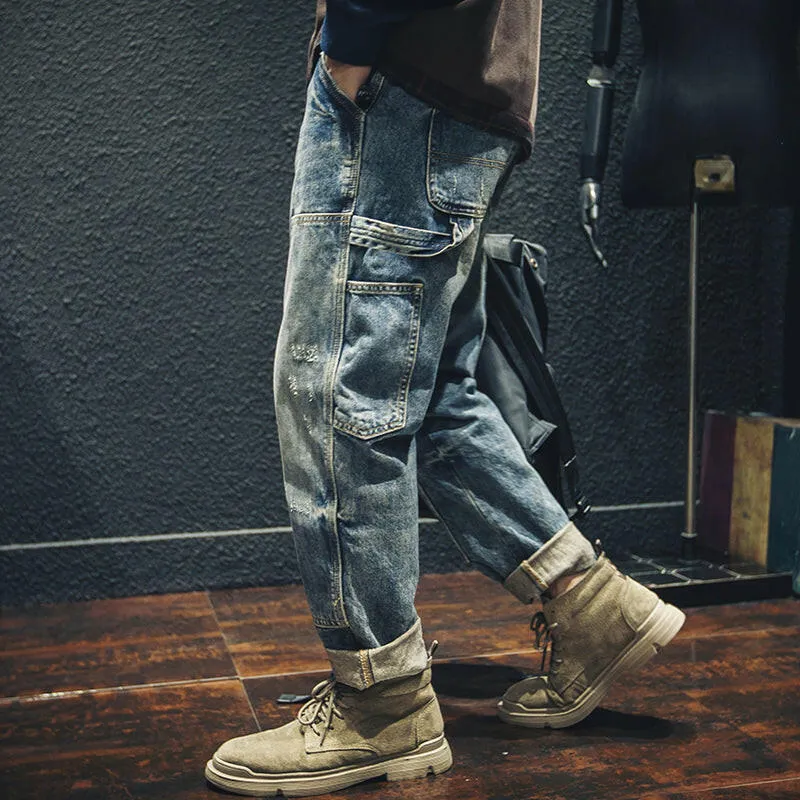 Retro Men's Loose Jeans P0005