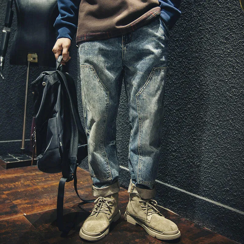 Retro Men's Loose Jeans P0005