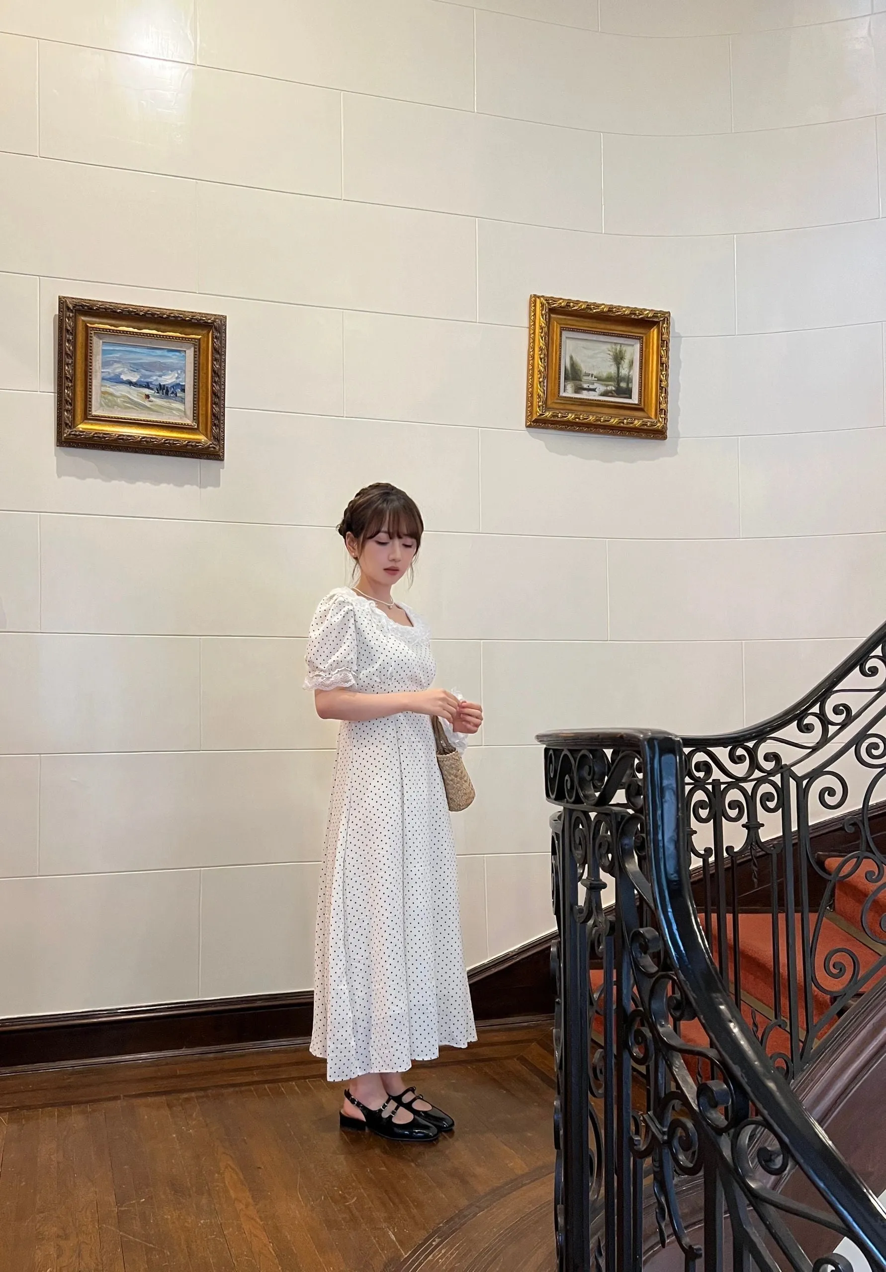 [Rose Candy] Afternoon Tea Polka Dot Dress