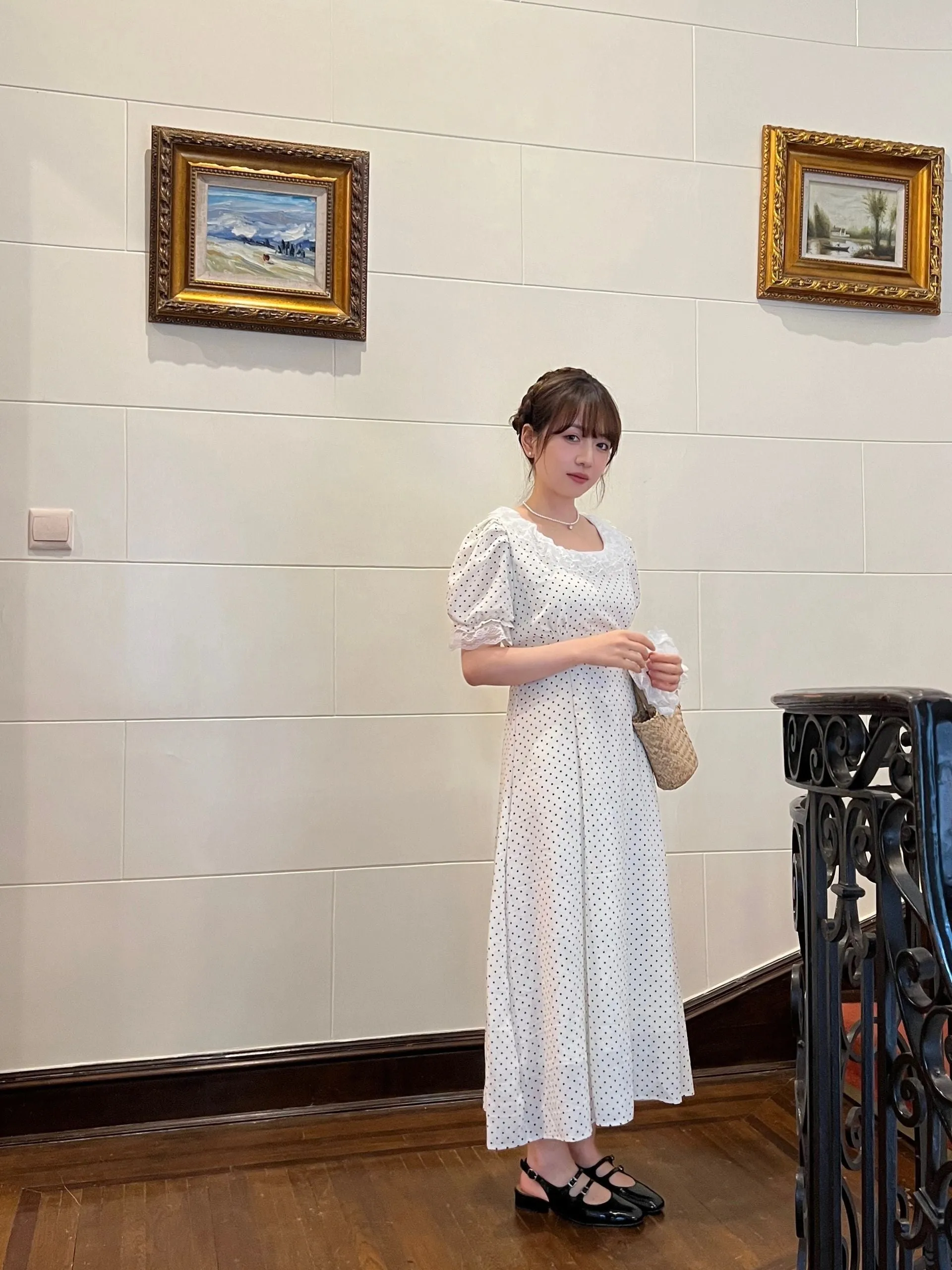 [Rose Candy] Afternoon Tea Polka Dot Dress