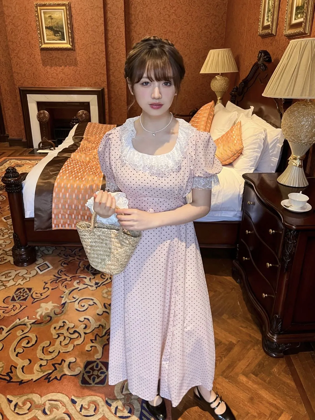 [Rose Candy] Afternoon Tea Polka Dot Dress