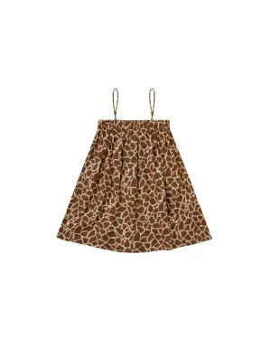 Sahara Mini Cotton Dress | Giraffe Spots | Rylee and Cru
