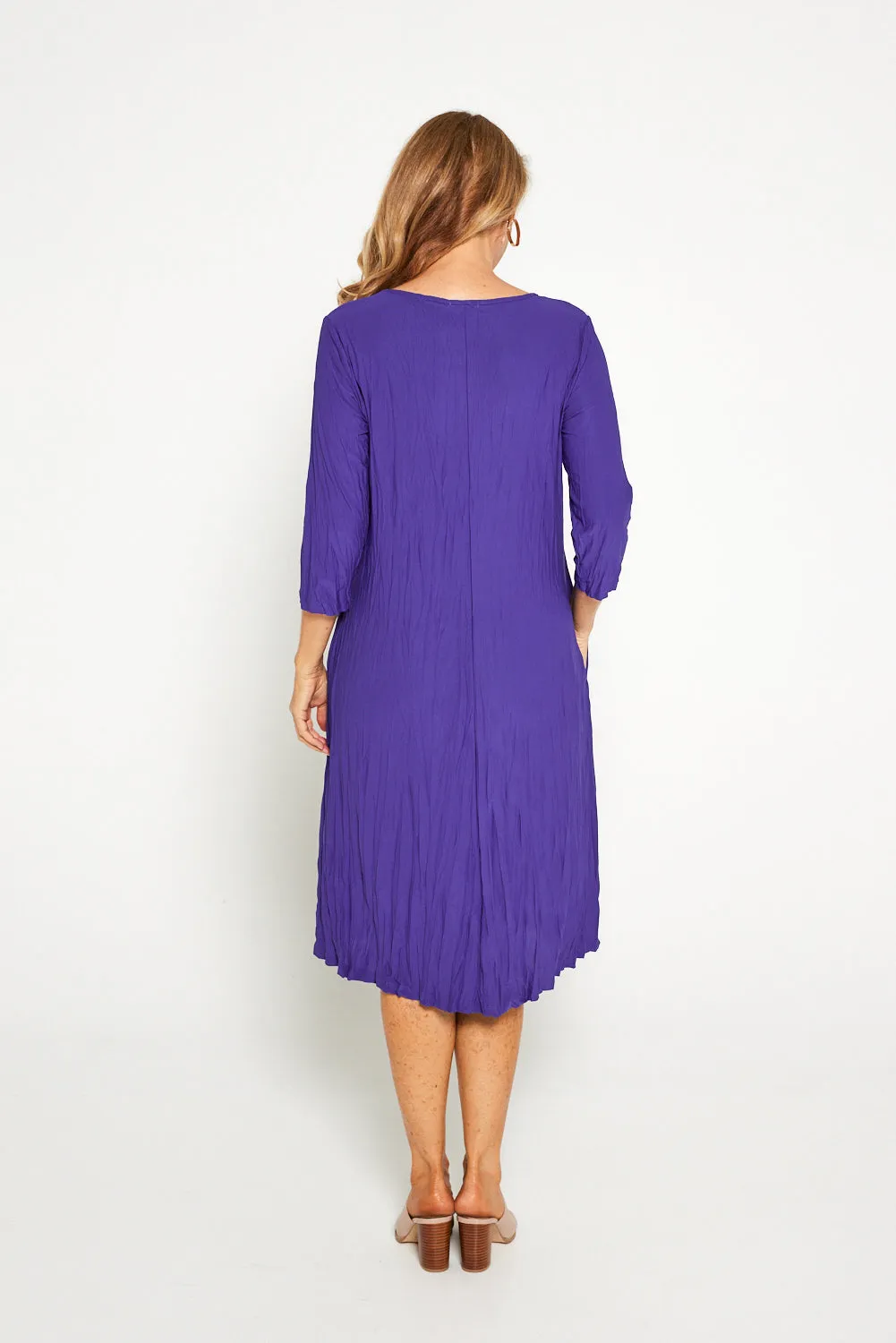 Sleeved Stella Dress - Purple