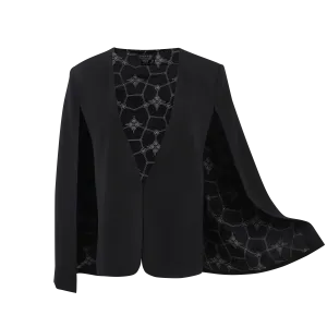 【SNOWFLAKE】100% Silk & 100% Acetate Cape