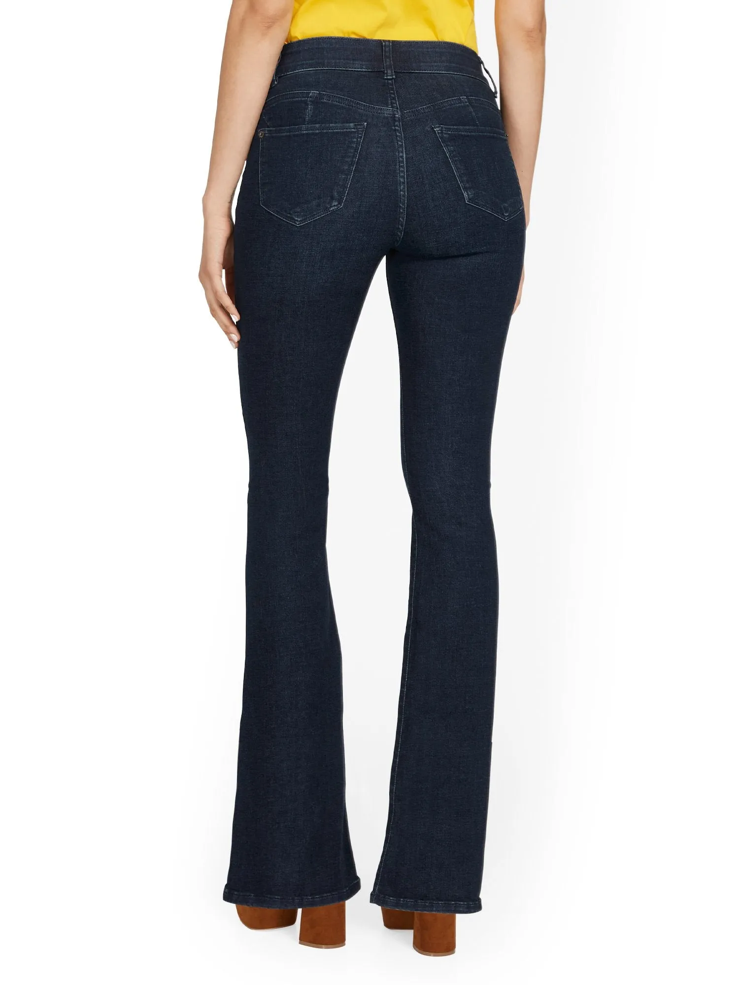 Tall Curvy High-Waisted Bootcut Jeans - Dark Wash