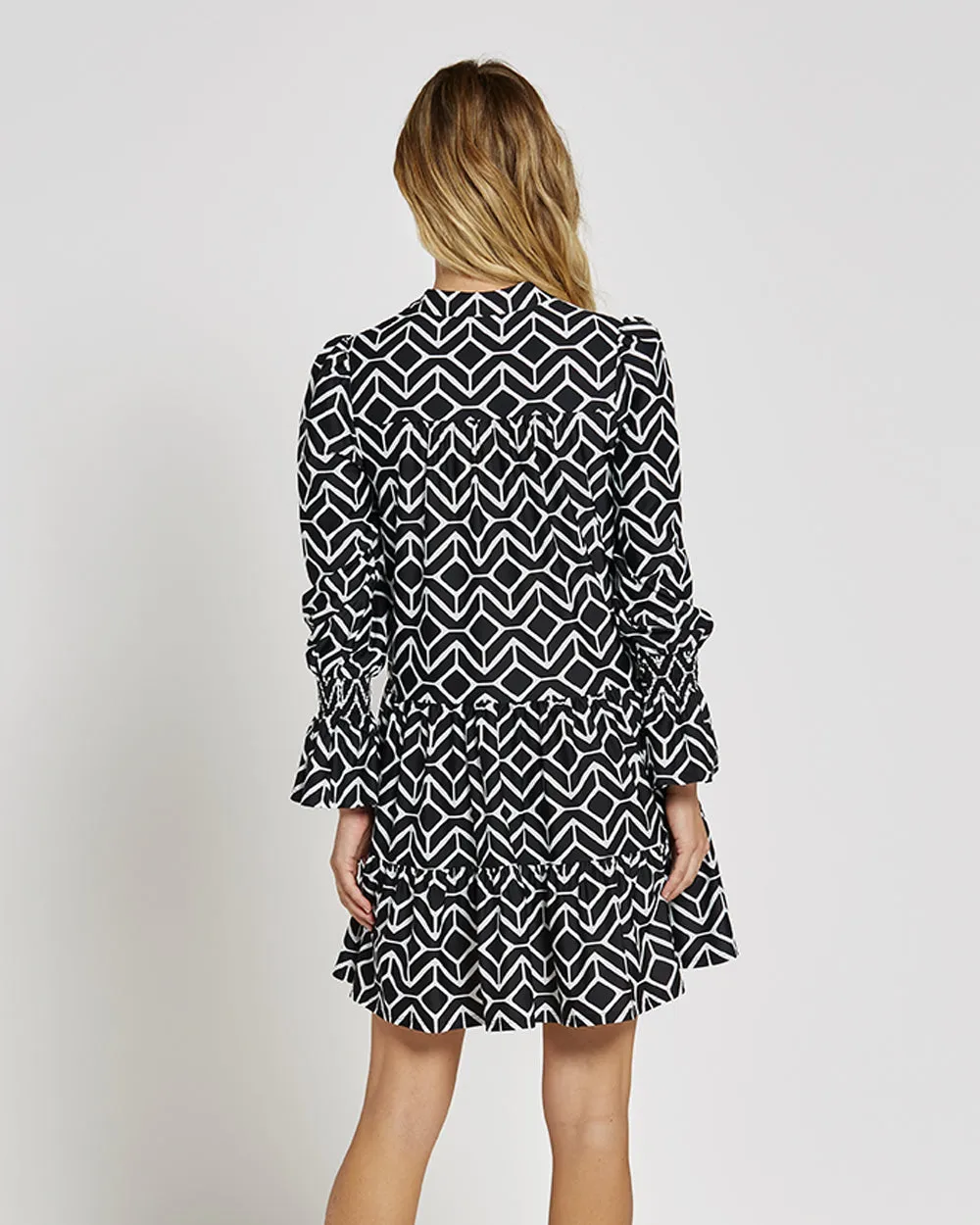 Tammi Dress - Sail Geo Black