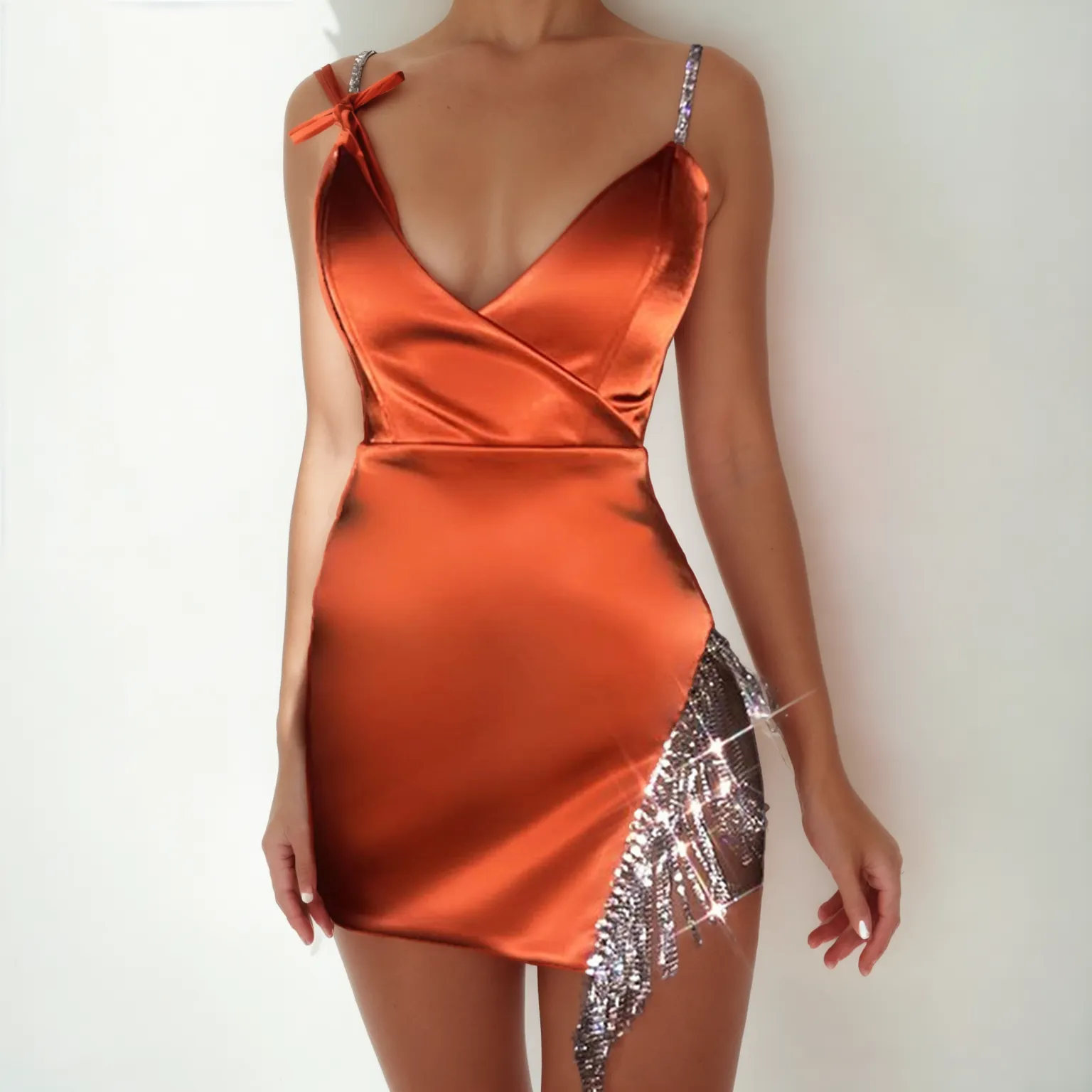 Tassel Strap Side Party Dress: Summer Nightclub Style
