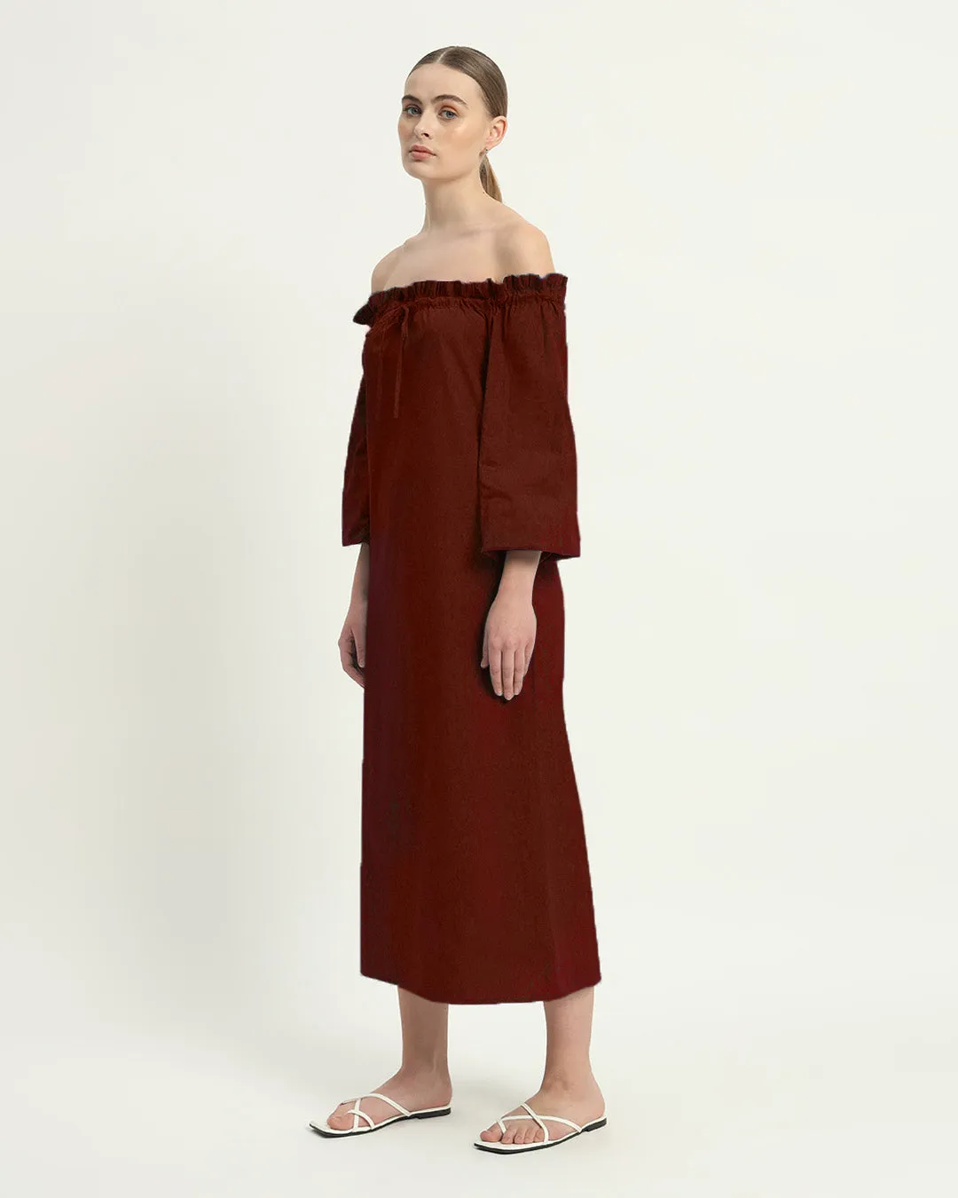 The Carlisle Rouge Cotton Dress