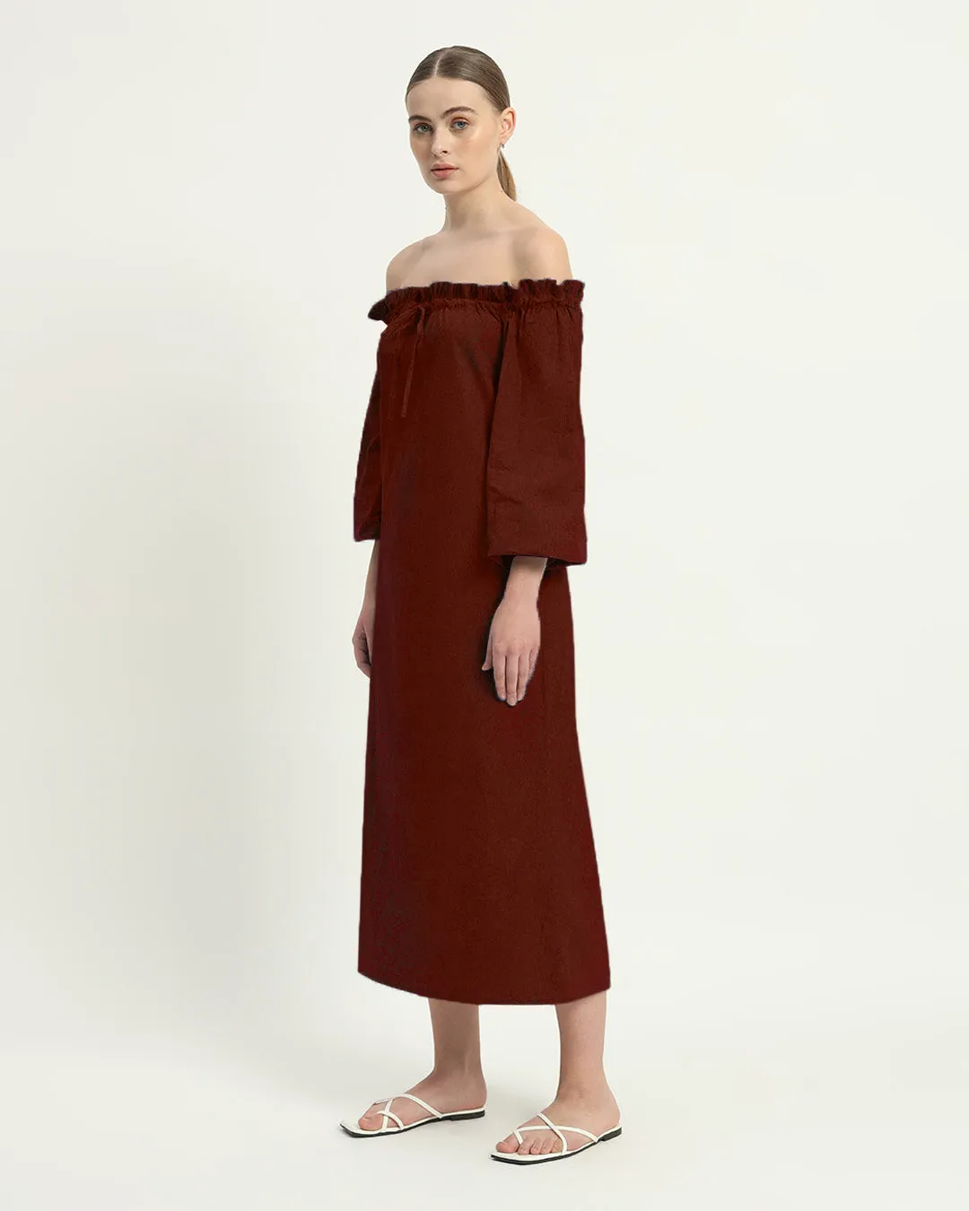 The Carlisle Rouge Cotton Dress