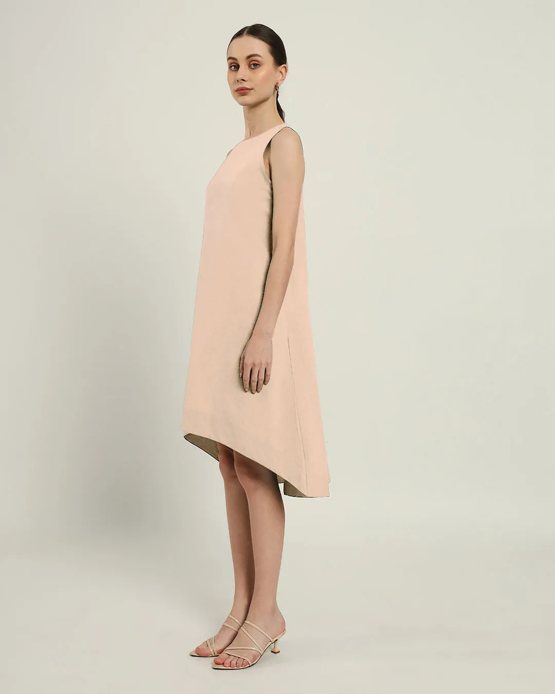 The Odesa Daisy Bisque Linen Dress