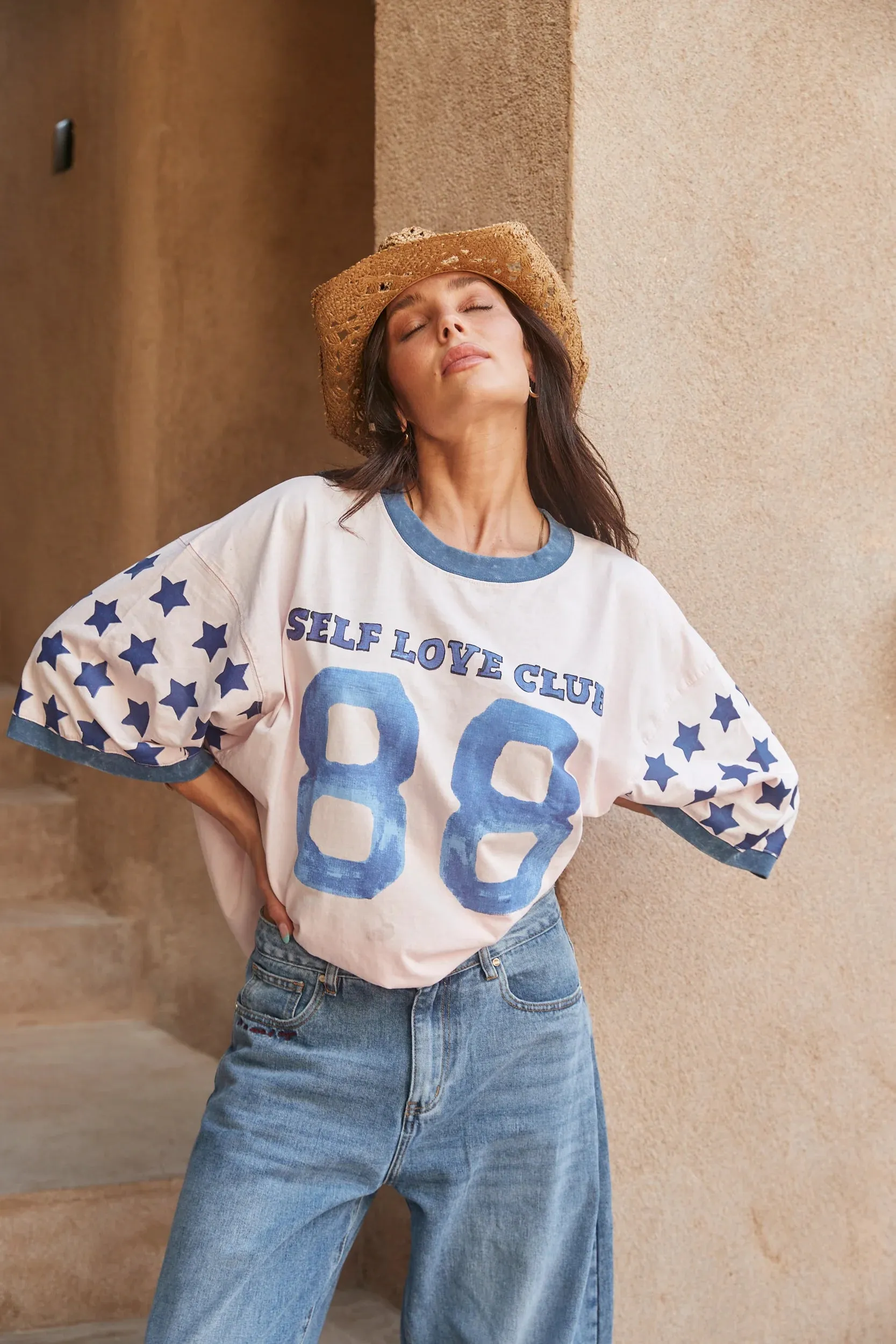 THE VERY OVERSIZED YOU CUTE TEE - PINK