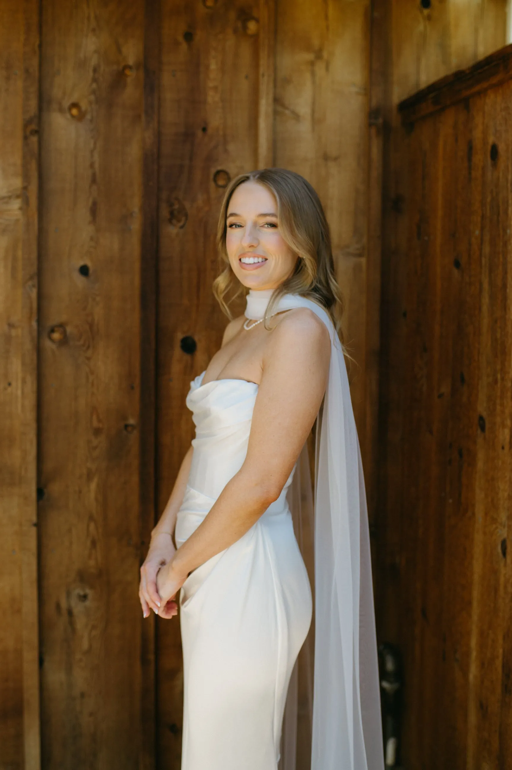 Thin Bridal Scarf   Matching Wedding Veil | Cool Modern Bride