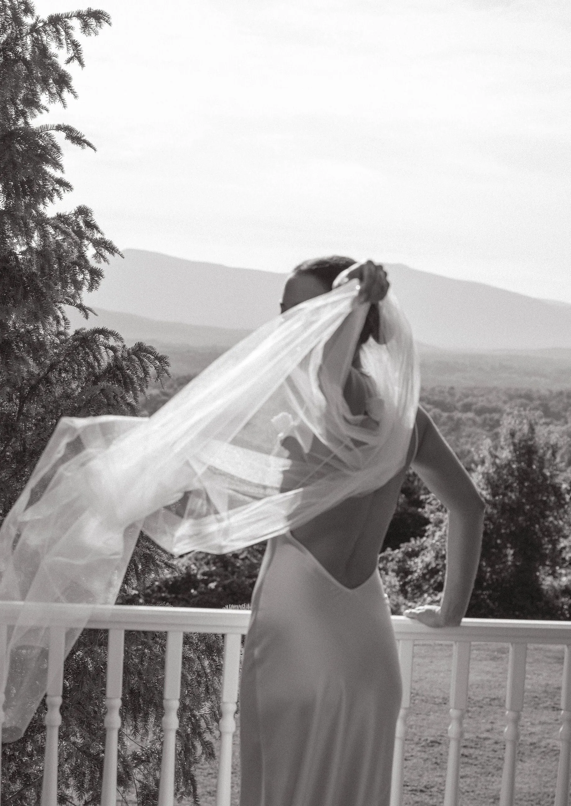 Thin Bridal Scarf   Matching Wedding Veil | Cool Modern Bride